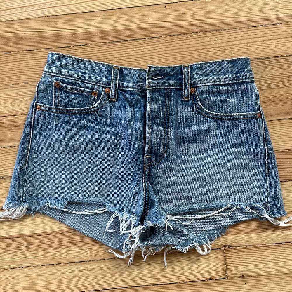 Levi’s button fly denim shorts
